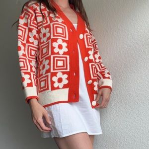 ZARA jacquard cardigan